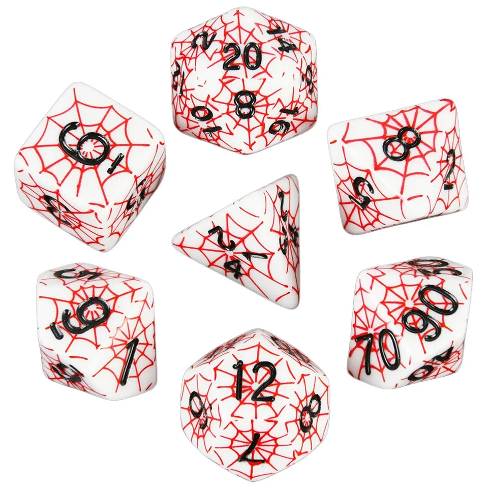 Toile d'araignée – Set de dés pour JDR
