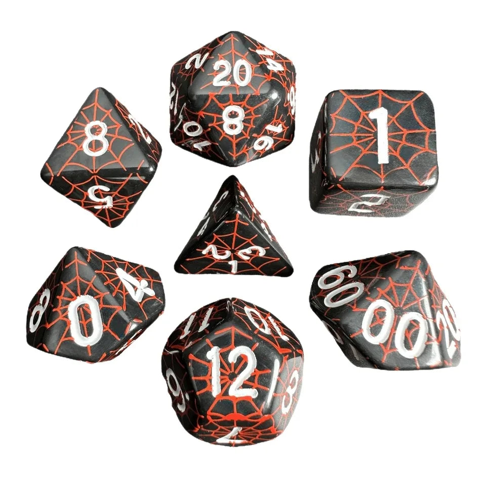 Toile d'araignée – Set de dés pour JDR