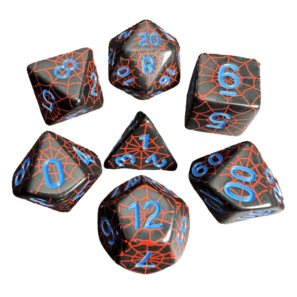 Toile d'araignée – Set de dés pour JDR
