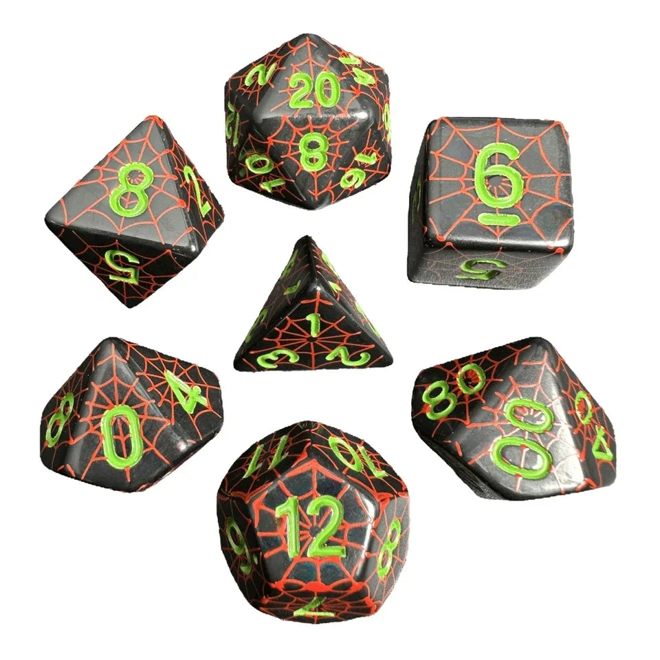 Toile d'araignée – Set de dés pour JDR