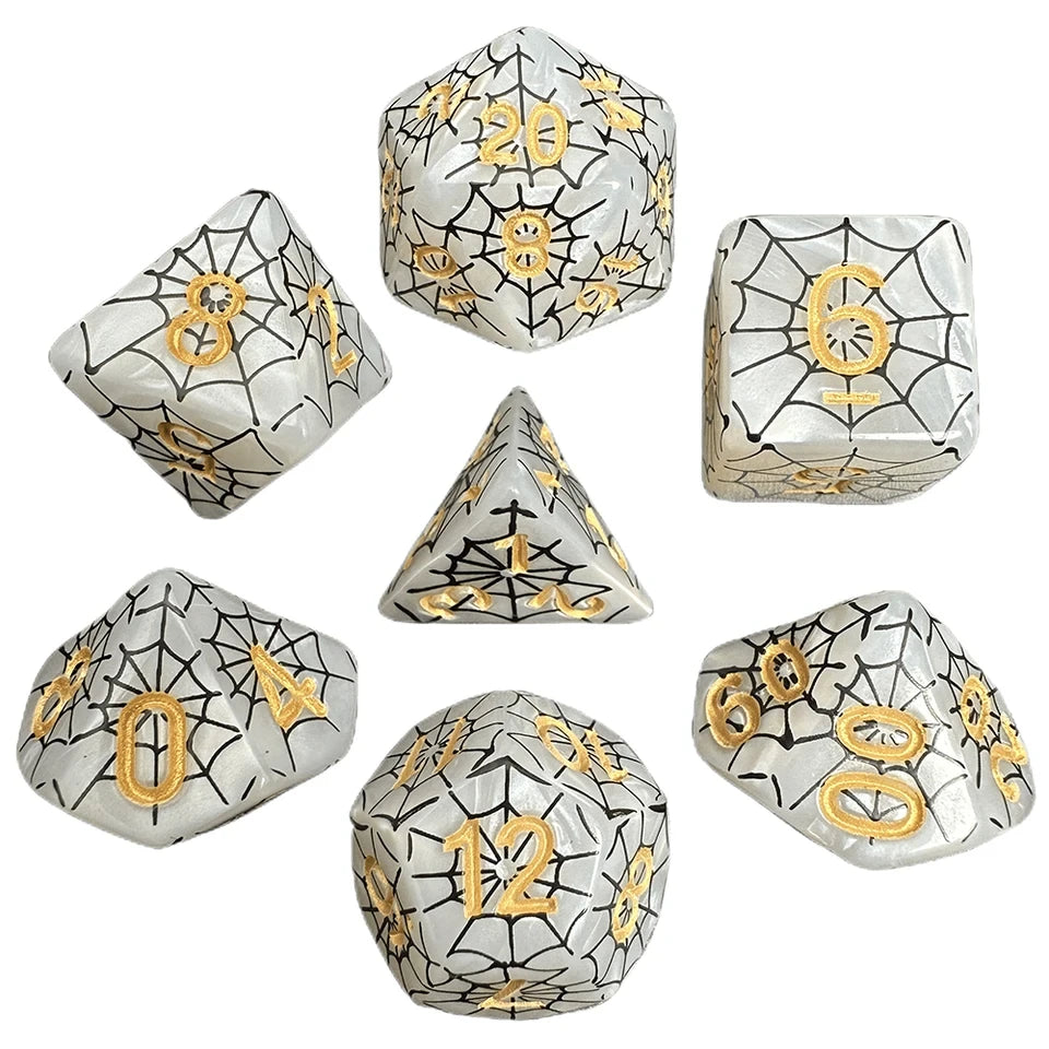Toile d'araignée – Set de dés pour JDR