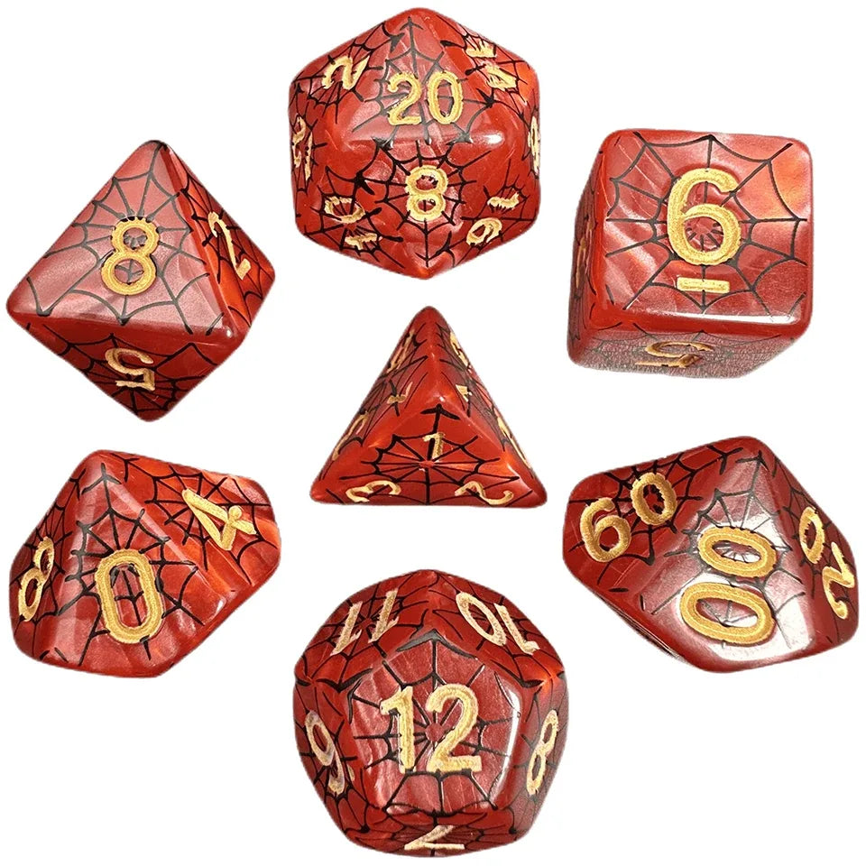 Toile d'araignée – Set de dés pour JDR