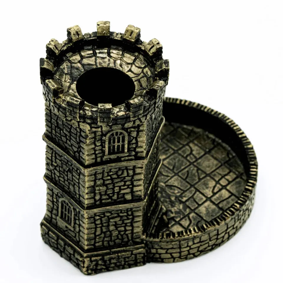 Tour à dés château vintage Donjons Dragons Cthulhu