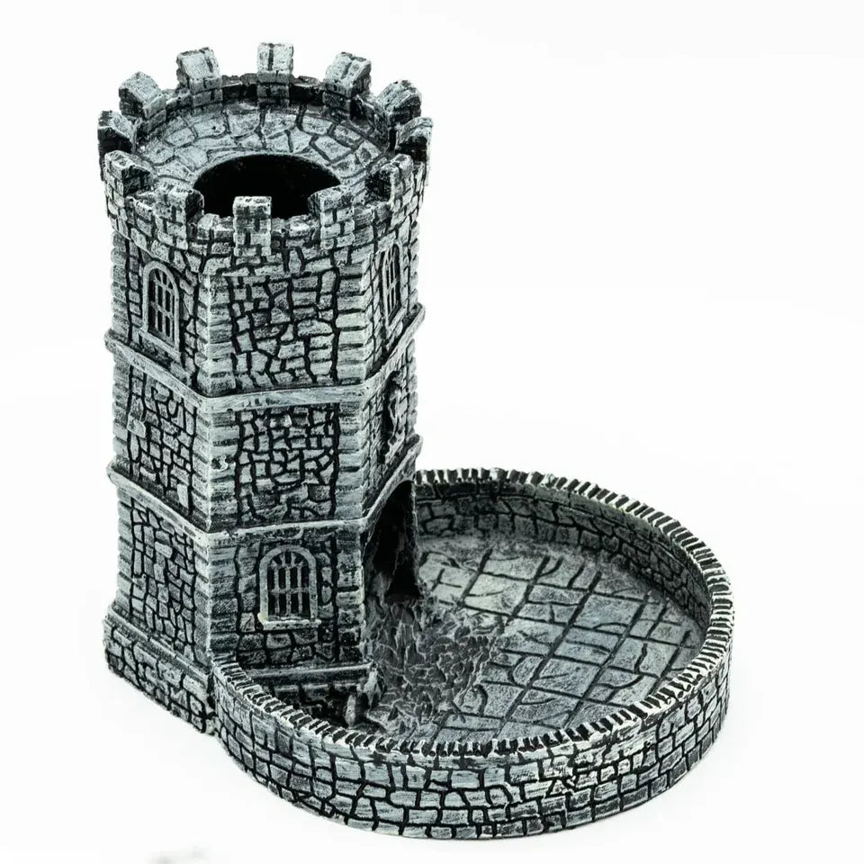 Tour à dés château vintage Donjons Dragons Cthulhu