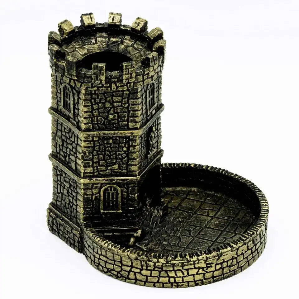 Tour à dés château vintage Donjons Dragons Cthulhu