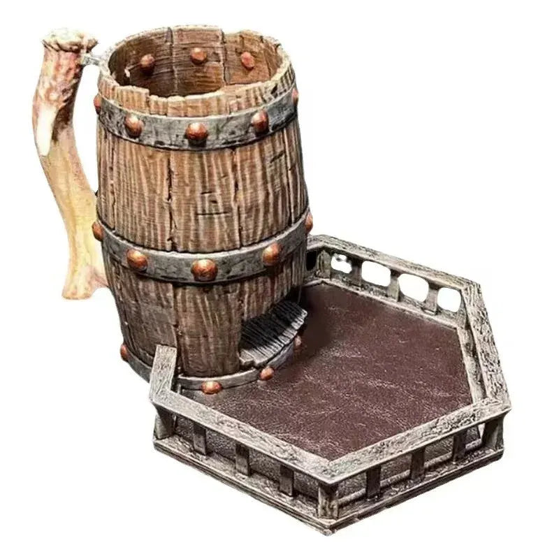 Tour à dés château vintage Donjons Dragons Cthulhu