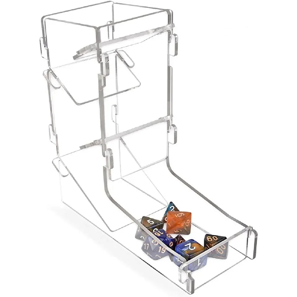 Tour à dés en acrylique transparent portable JDR