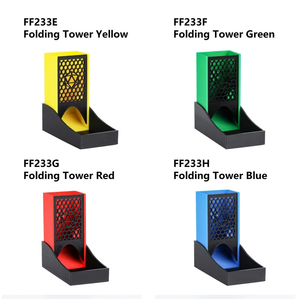 Tour à dés en plastique portable 8 couleurs JDR