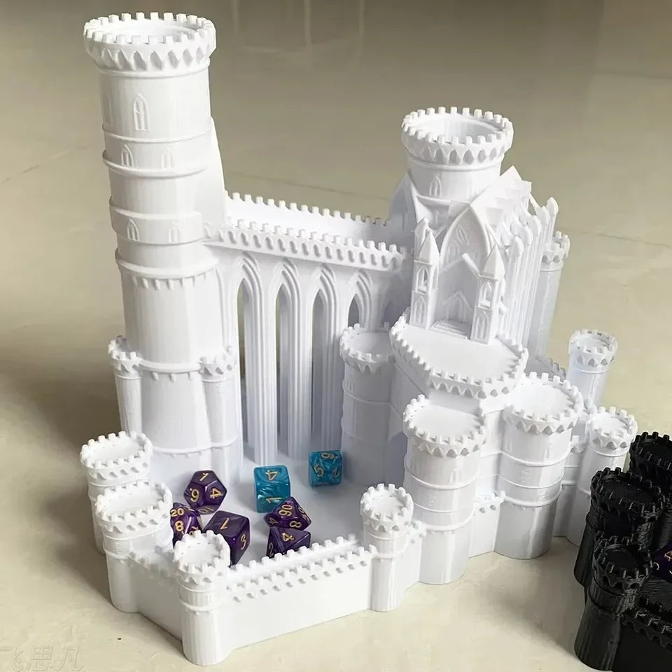 Tour à dés Ice Castle imprimée en 3D DnD RPG