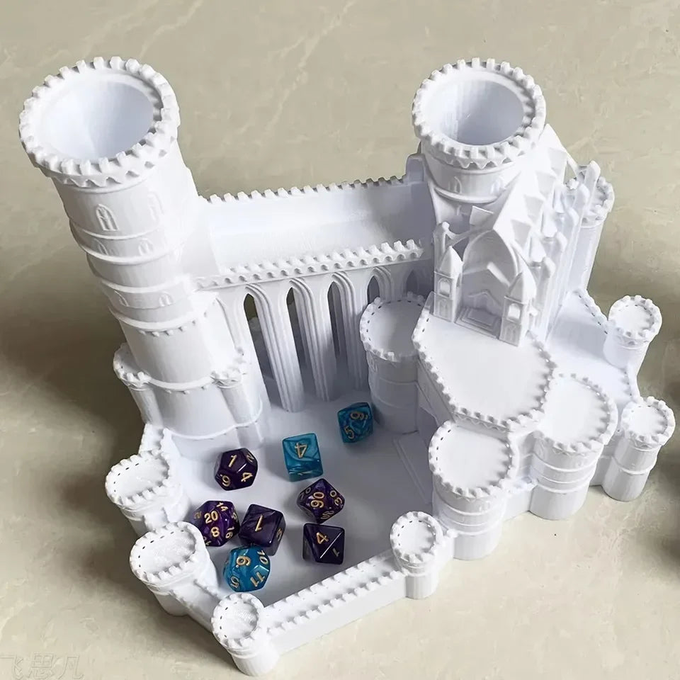 Tour à dés Ice Castle imprimée en 3D DnD RPG