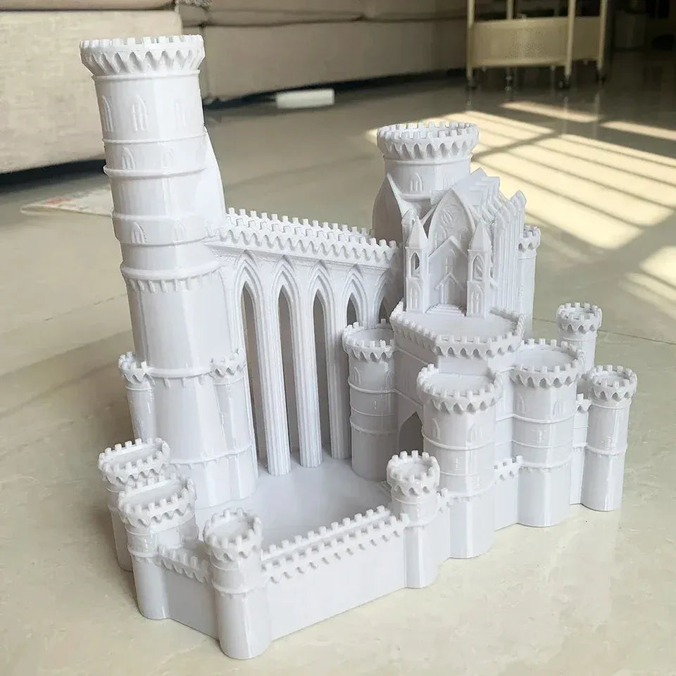 Tour à dés Ice Castle imprimée en 3D DnD RPG