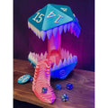 Tour à dés imprimée en 3D ornement déco bureau JDR